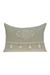 Parkland Collection Lea Transitional Pillow In Beige