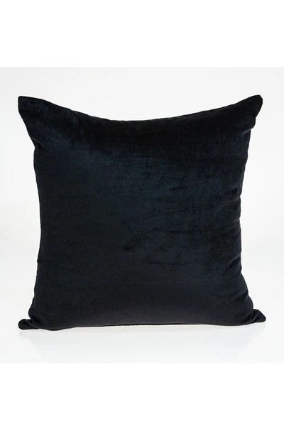Parkland Collection Spano Transitional Solid Pillow In Black