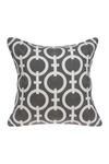 Parkland Collection Rounder Transitional Pillow In Grey