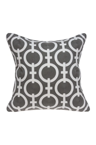 Parkland Collection Rounder Transitional Pillow In Grey