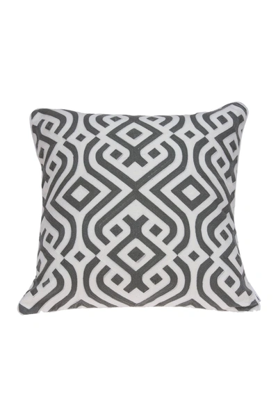 Parkland Collection Vega Traditional Pillow In Grey