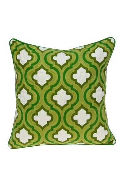 Parkland Collection Gamma Traditional Pillow In Green