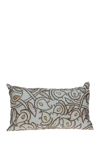 Parkland Collection Celeste White Throw Pillow