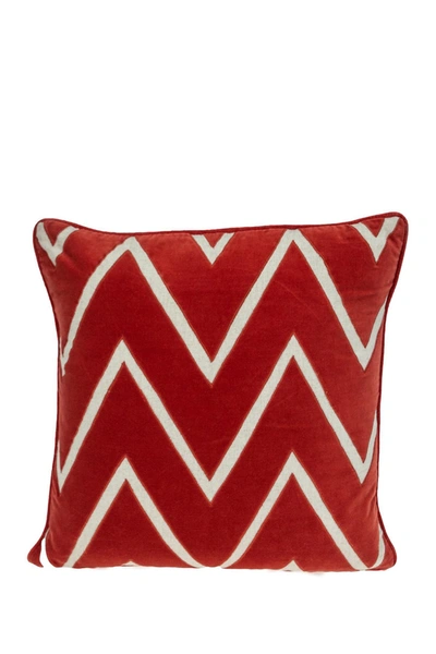 Parkland Collection Onyx Crimson Throw Pillow