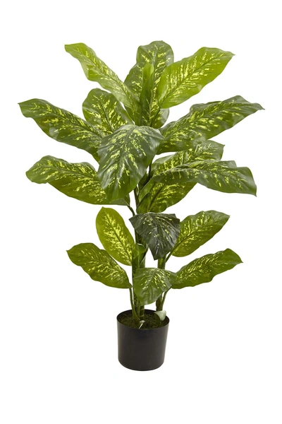Nearly Natural 4ft Dieffenbachia Plant In Green