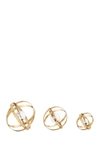 Willow Row Gold Metal Glam Geometric Sculpture