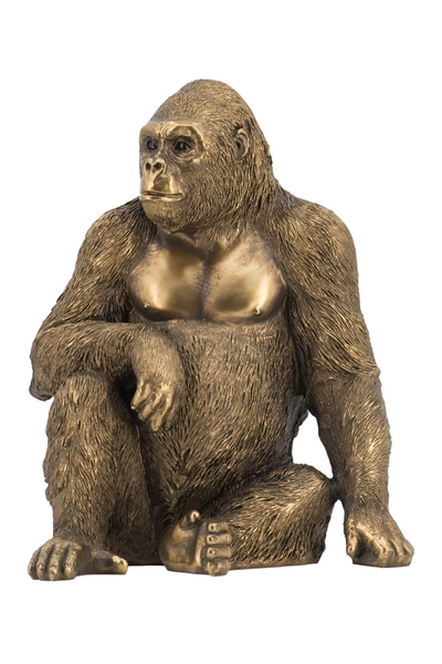 R16 Home Gorilla Statuette In Copper