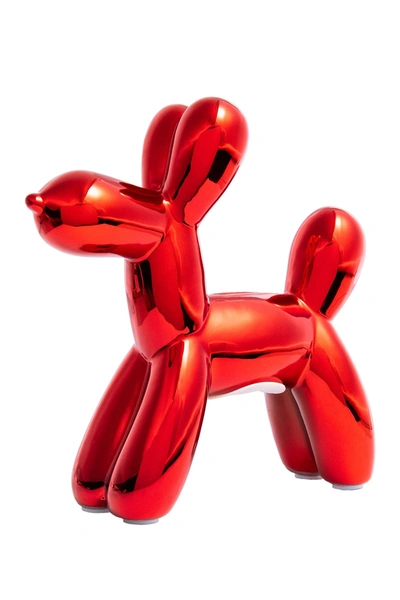 Interior Illusions Plus Red Mini Balloon Dog Bank