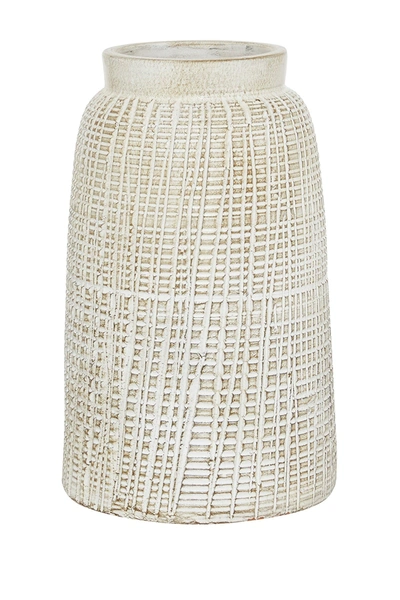 Willow Row White Terracotta Country Cottage Vase