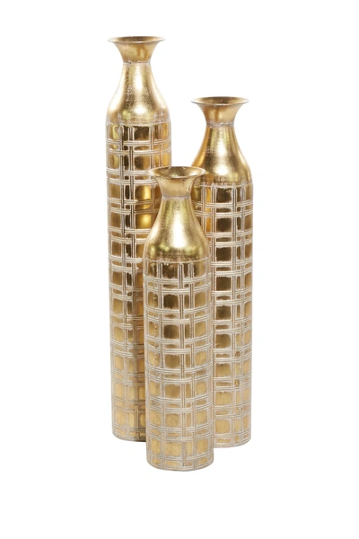 Willow Row Gold Metal Glam Vase