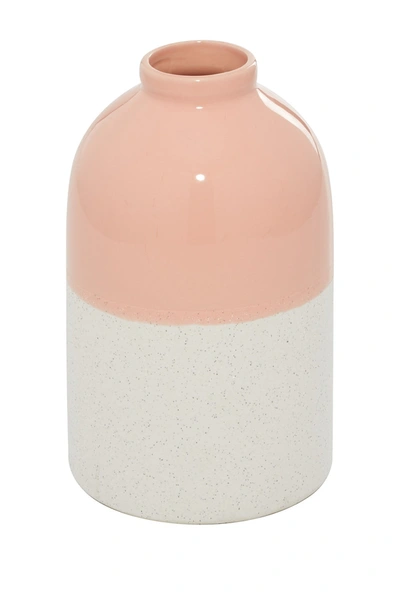Willow Row Pink Ceramic Modern Vase