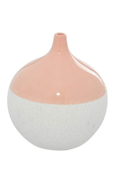 Willow Row Pink Ceramic Modern Vase
