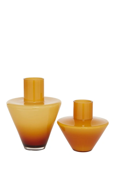 Venus Williams Modern Orange Triangular Vases