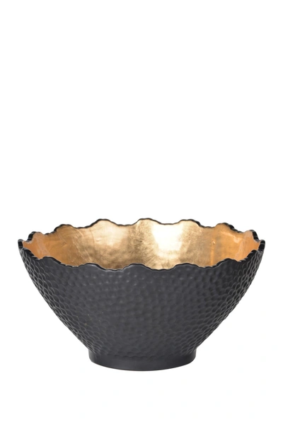 R16 Home Metro Gilded Bowl In Goldblack