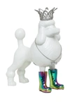 Interior Illusions Iridescent Poodle With Necklace And Crown Bank