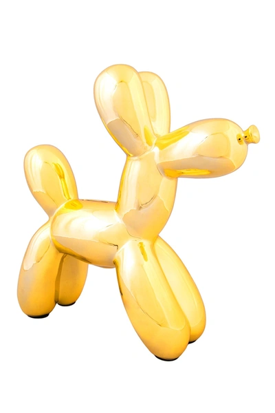 Interior Illusions Plus Balloon Dog Bank In Yellow
