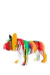 Interior Illusions Standing Bulldog Splatter Art Dog In Multi-color