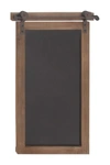 Willow Row Farmhouse Wood & Metal Hanging Chalkboard