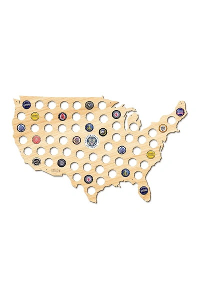 After 5 Air Force Usa Beer Cap Map