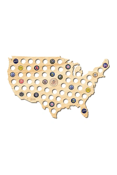 After 5 Army Usa Beer Cap Map