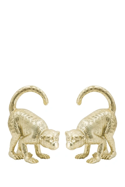 R16 Home Gold Monkey Bookends
