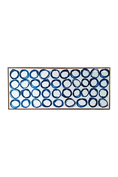 Gallery 57 Blue Rings Floating Canvas Wall Art