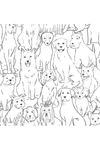 Wallpops Black & White Paws On Peel & Stick Wallpaper In White