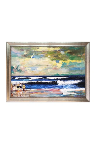 Overstock Art On The Beach By Winslow Homer Silver Scoop With Swirl Lip Framed Wall Art In Multi