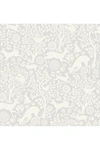 Wallpops Grey Merriment Peel & Stick Wallpaper In Grey