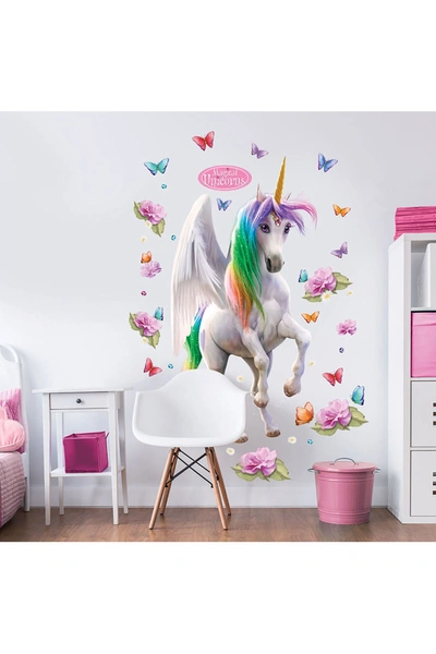Wallpops Magical Unicorn Large Character Sticker In Multicolor
