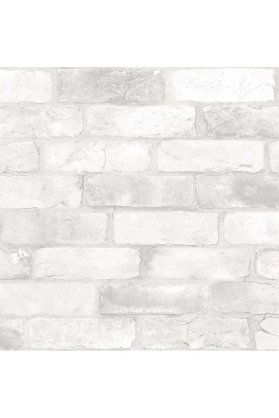 Wallpops ! Loft White Brick Peel & Stick Wallpaper