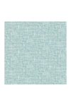 Wallpops ! Aqua Poplin Texture Peel And Stick Wallpaper