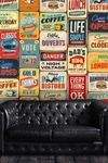 Walplus Multi Wall Sticker Decal Vintage Metal Signs