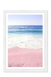 Wynwood Studio Unicorn Sand Pink Nautical & Coastal Framed Wall Art In Pink