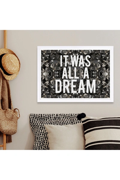 Wynwood Studio All A Dream Glitter Framed Art In Multi