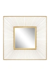 COSMOLIVING BY COSMOPOLITAN SQUARE GOLD METAL DIMENSIONAL WALL MIRROR,758647869831