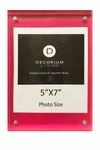 R16 HOME NEON HOT PINK BLOCK FRAME 5" X 7",767843375091