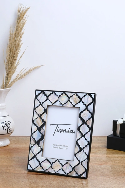 Tiramisu Mother-of-pearl Picture Frame In Ivory