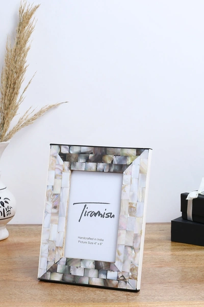 Tiramisu Mother-of-pearl Picture Frame In Ivory
