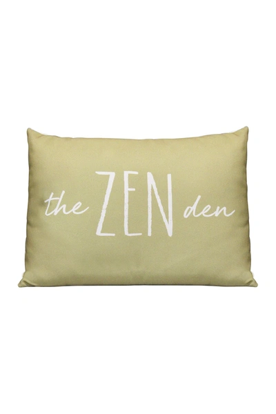 Stratton Home The Zen Den Lumbar Pillow In Olive