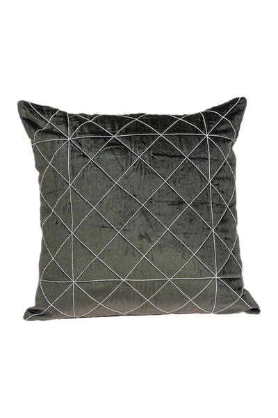 Parkland Collection Tada Transitional Pillow In Grey