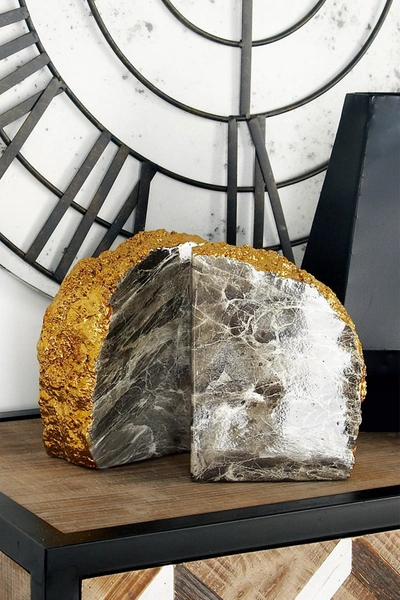 Cosmoliving By Cosmopolitan Large Metallic Gold In Gray Brown