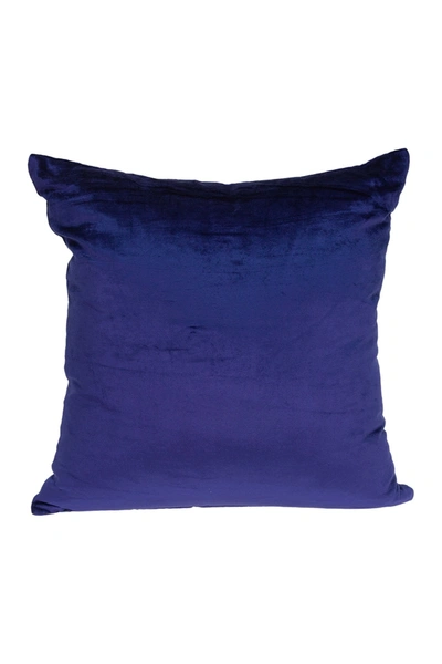 Parkland Collection Topaz Transitional Solid Pillow In Royal Blue