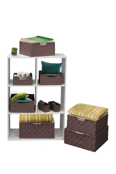Sorbus Chocolate Woven 9-piece Basket Set