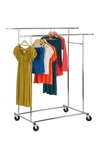 Honey-can-do Chrome Dual Collapsible Garment Rack In Chrome