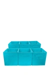 Sorbus Foldable Storage Cube Basket Bin In Aqua