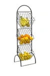 Sorbus 3 Tier Storage Rack In Black