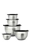 GLOMERY STAINLESS STEEL MIXING BOWLS AND AIRTIGHT LIDS,724965558825