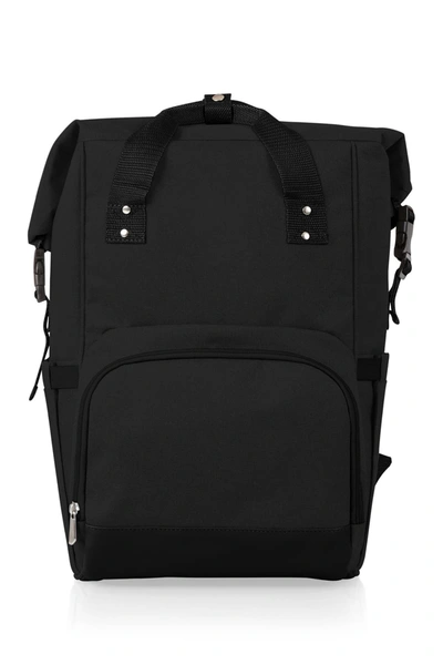 Picnic Time On The Go Roll-top Cooler Backpack In Black