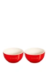 Staub Ceramic 2-piece Large Universal Bowl Set In Cherry